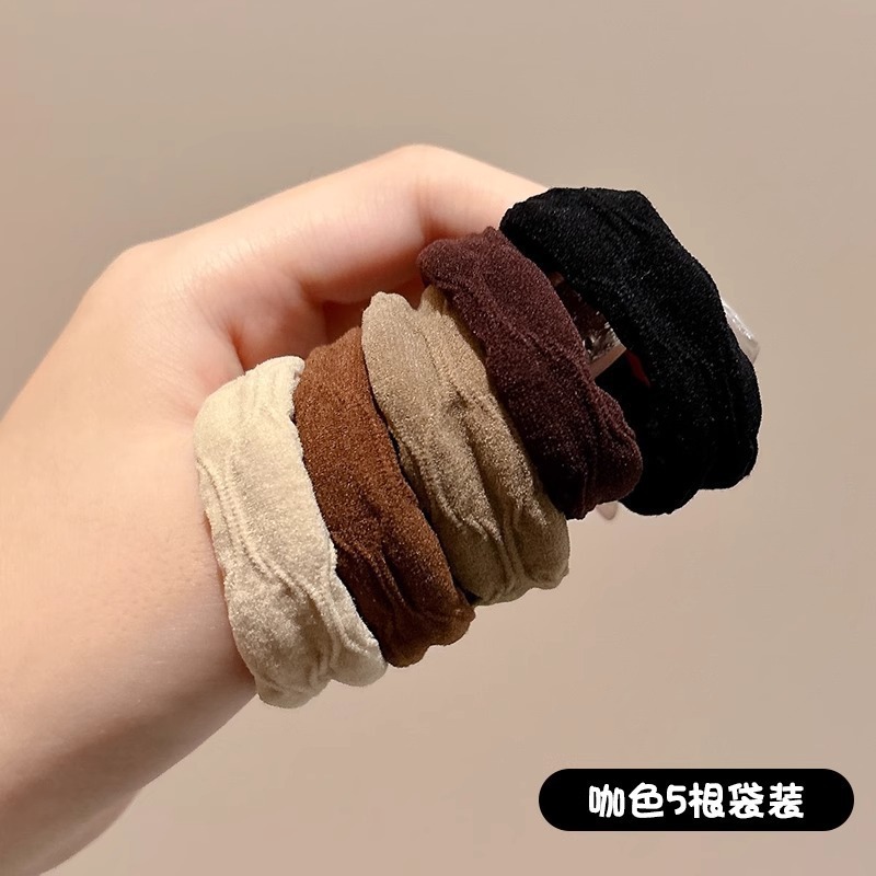 皮筋女扎头简约高马尾发绳高弹力耐用扎发橡皮筋2025新款发圈头饰|undefined