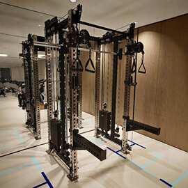 REP第5代双飞鸟训练器深蹲架 卧推架 史密斯机 不锈钢立柱多功能