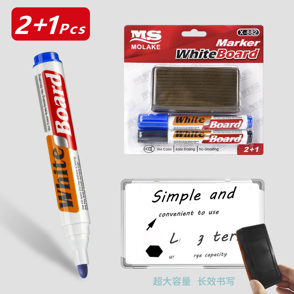 Tarjeta transfronteriza de cuatro colores con bolígrafo de pizarra con papelería borrable para sala de conferencias de enseñanza especial