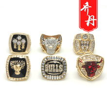 NBA公牛乔丹总冠军戒指乔帮主6冠篮球礼品手办速卖通外贸批发