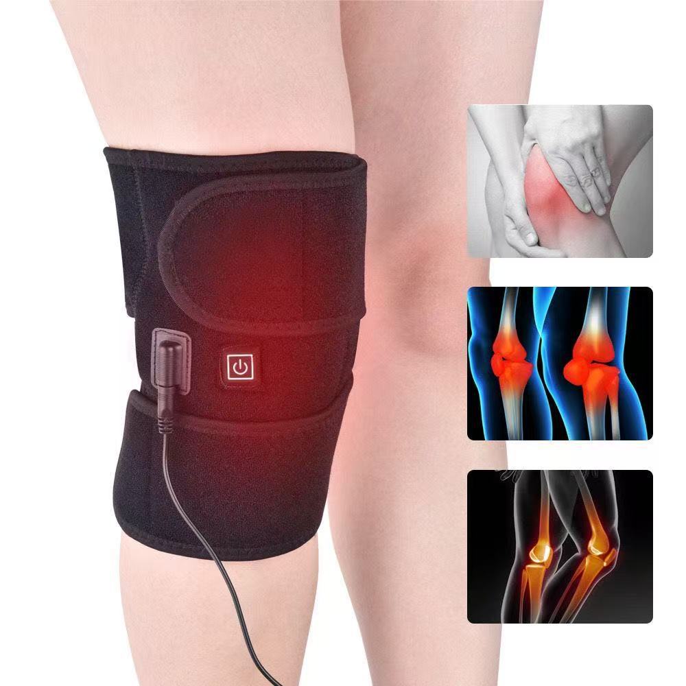 Electric Heating Leg Warmers, Rechargeable Heating and Warming Device for Old Cold Legs and Joint Pain, Electric Moxibustion and Mugwort Hot Compress Therapy Equipment