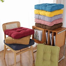 减压四季款纯色办公室久坐椅子垫屁股垫椅垫透气舒适灯芯绒坐垫