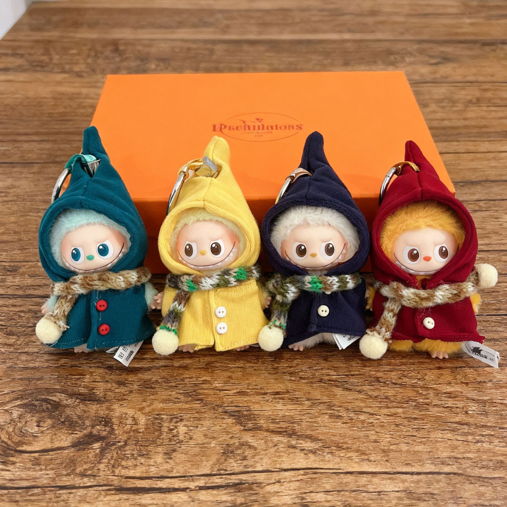 Mini Version of the 4Th Generation Labubu Clothing Accessory 4.0 Labubu Sitting Party Doll Clothes Gryffindor Little Wizard