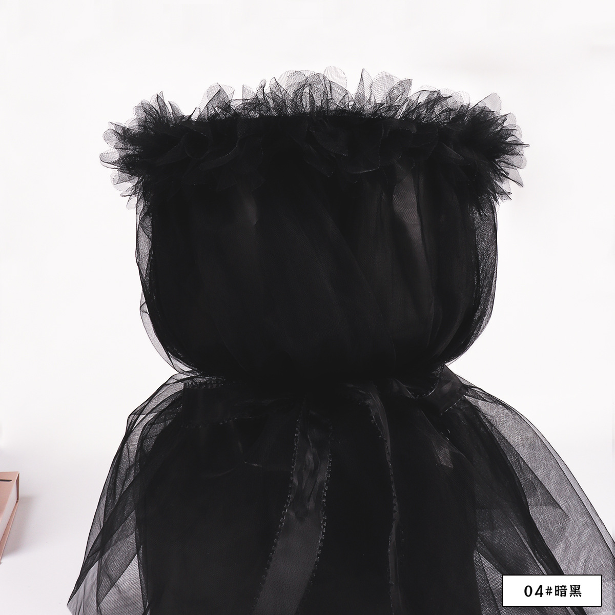 Fábrica de fiestas de flores al por mayor falda de flores empaquetado de malla de moda de color sólido ramo empaquetado de material de florista de cortina de hilo