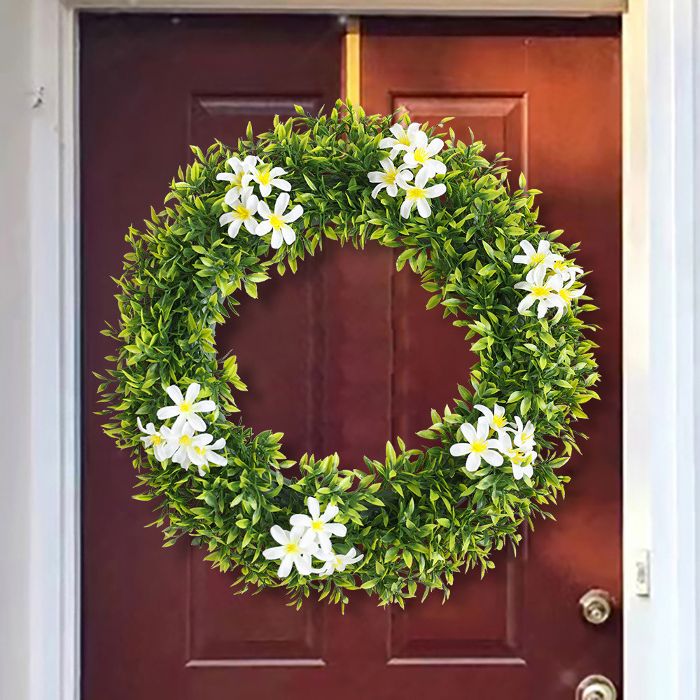 Primavera Garland vacaciones atmósfera escena decoración simulación verde planta conejo Garland puerta decoración colgante de pared transfronteriza al por mayor