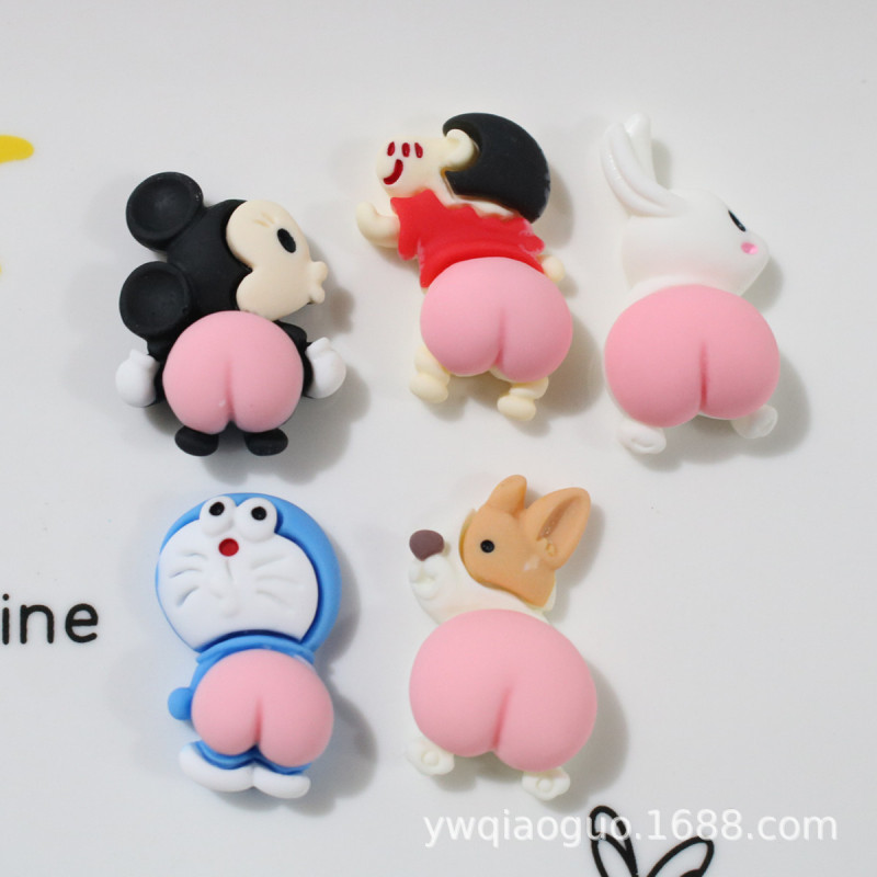 Butt Cartoon Mickey Resin Accessories diy Phone Case Handmade Keychain Accessories Storage Box Hook Patch Butt Cartoon Mickey Resin Accessories diy Phone Case Handmade Keychain Accessories Storage Box Hook Patch
