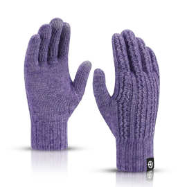 跨境工厂触屏手套冬季户外骑行防寒加厚针织男女通用厂家直供