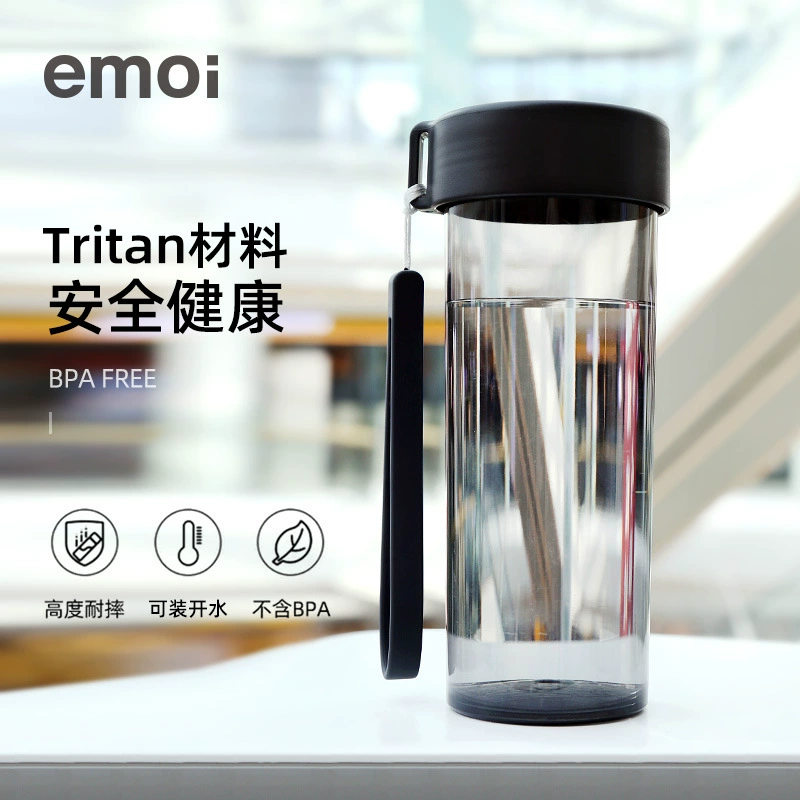 Повседневная пластиковая кружка из тритана для мальчиков 2024, новая летняя антиударная студенческая портативная кружка с высоким внешним видом и термостойкостью