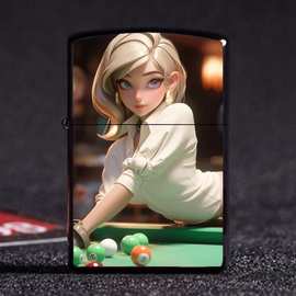 马斯克打你防风金属大佬老式图片教动漫台球创意煤油打火机台球无