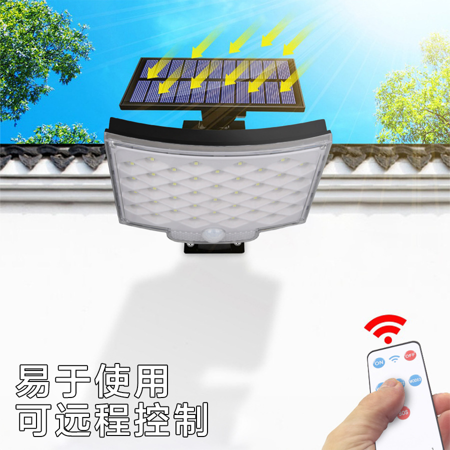 (2개) 국경 폭발 태양 유도 램프 160LED 벽 램프 태양 잔디 램프 분할 태양 벽 램프