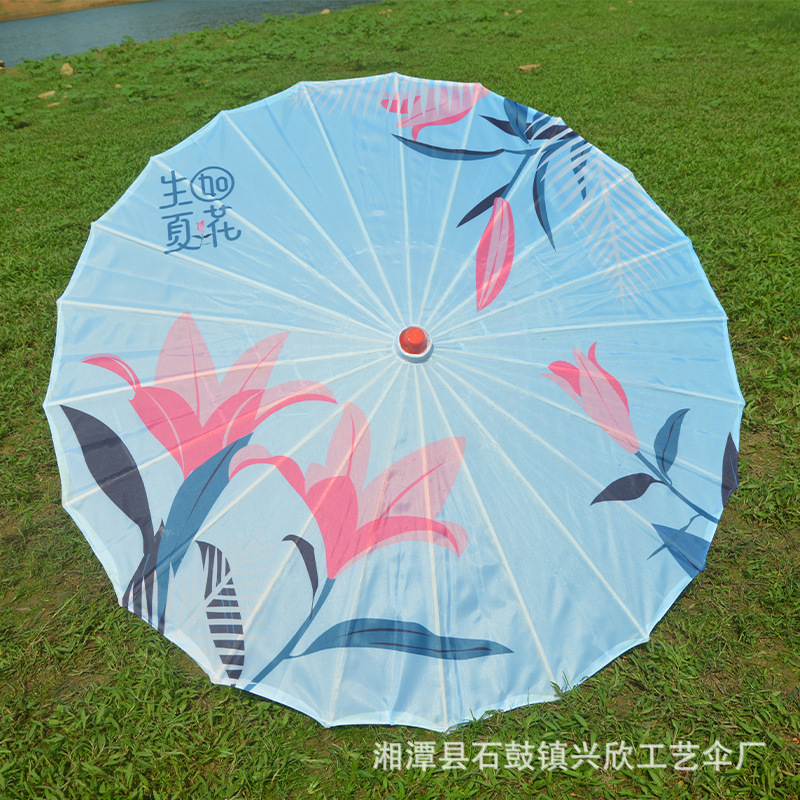 Paraguas de papel engrasado impermeable paraguas artesanal para niños paraguas decorativo antiguo accesorios de fotografía al aire libre impresión paraguas de baile al por mayor