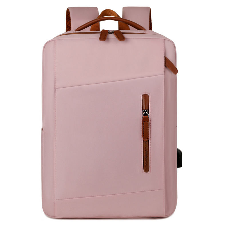 Nuovo zaino da lavoro transfrontaliero di grande capacità, borsa multifunzionale per laptop, tinta unita, versatile per i viaggi_voghion.com