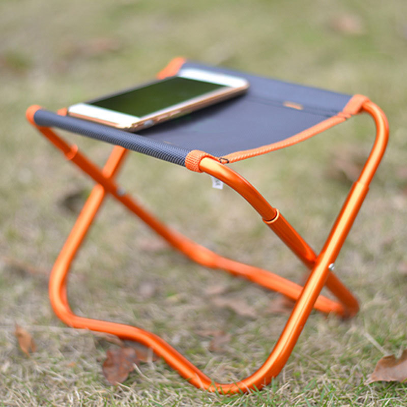 Aluminum Alloy Folding Stool Outdoor Portable Folding Stool Children's Folding Chair Mini Camping Fishing Little Mazar