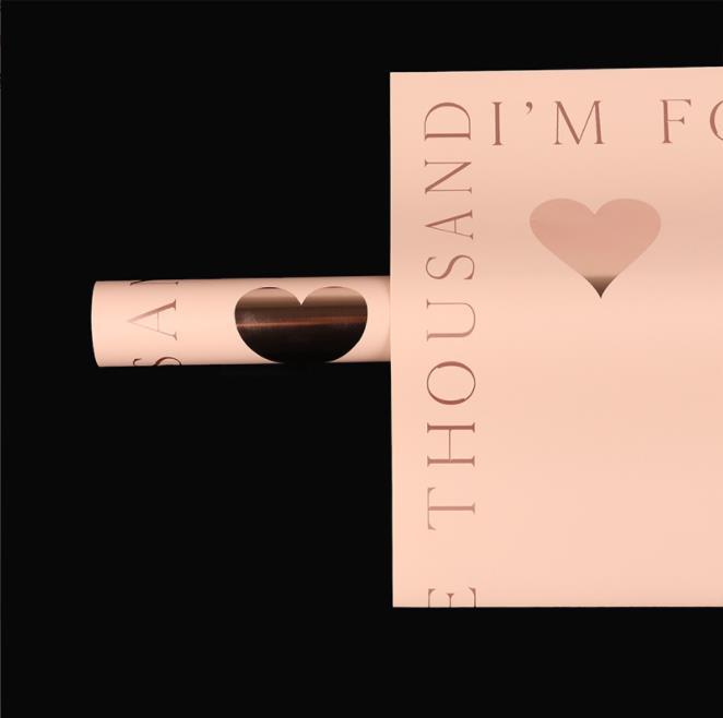 Flor fiesta fábrica de nuevos productos de alto nivel emoción día de la gente papel de embalaje de flores estampado amor florista ramo de papel de embalaje