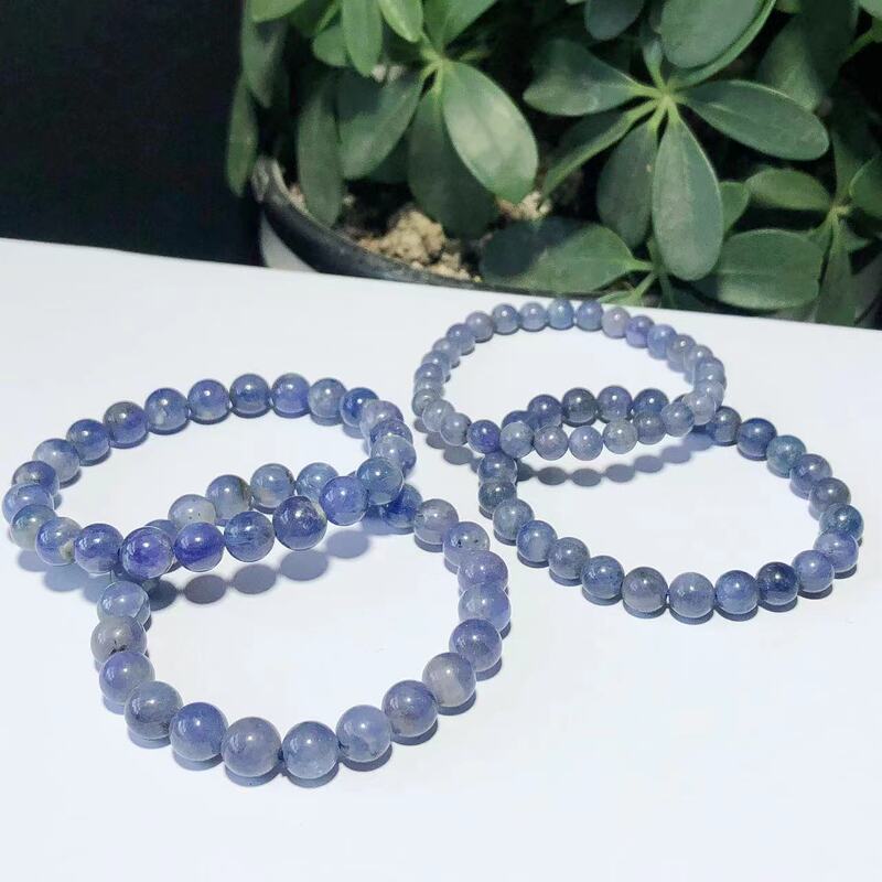 Donghai Factory Wholesale Natural Tanzanite Crystal Bracelet Crystal Moisturizing Luster Men's and Women's Jewelry Birthday Gift