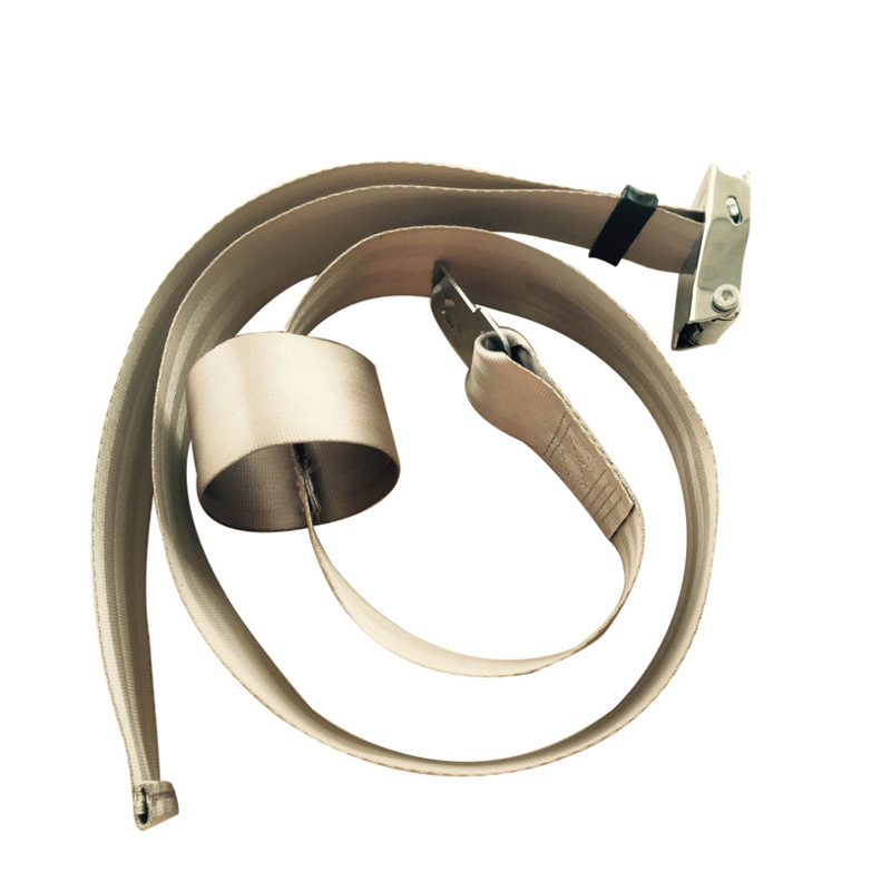 베이지 아기 항공기 안전 벨트