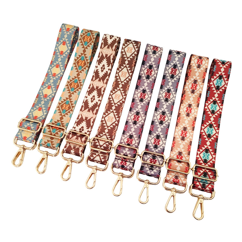 Polyester Geometric Bag Strap display picture 1