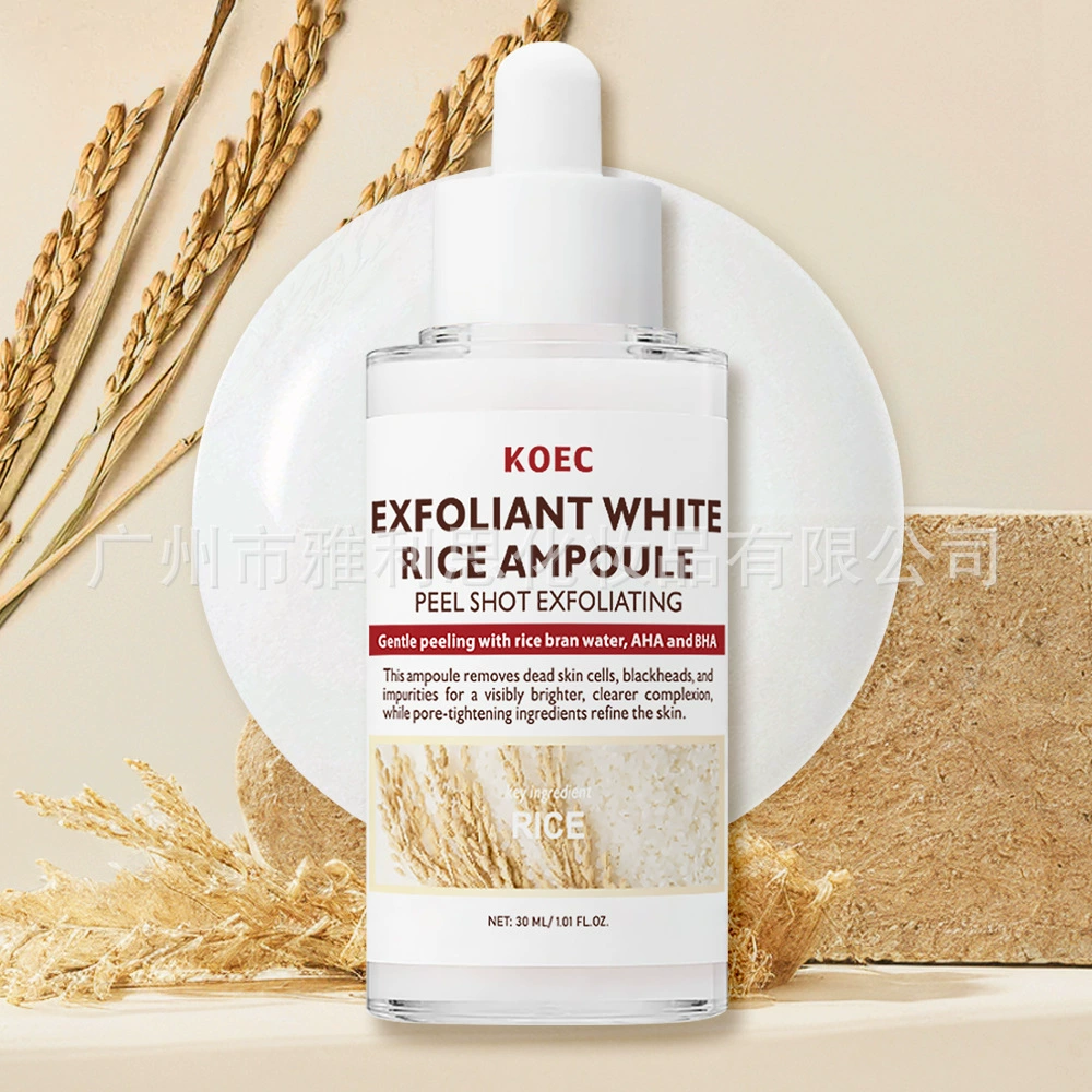 Exfoliating Essence KOEC Rice Moisturizing, AHA BHA, 30 g (Rice / Black Rice / Turmeric)