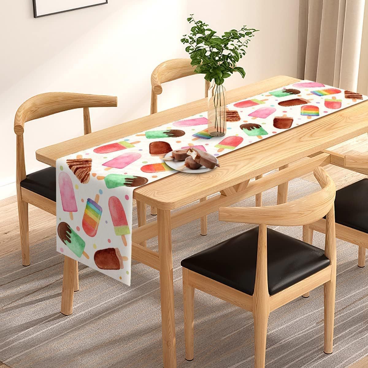 90g Weight Tablecloths Home Textiles & Decor Type Linen Material Letter, Fruit, Flower Pattern Simple Style Style Simple Style Letter Fruit Flower Linen Tablecloths 21