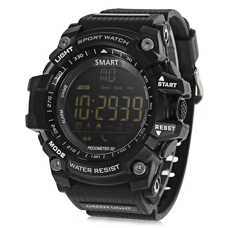 Ex16 Bluetooth Watch, Phone Information, Alarm Clock Reminder, Exercise Step Counter, Ip68 Waterproof, Long Standby Time, No Need for Charging