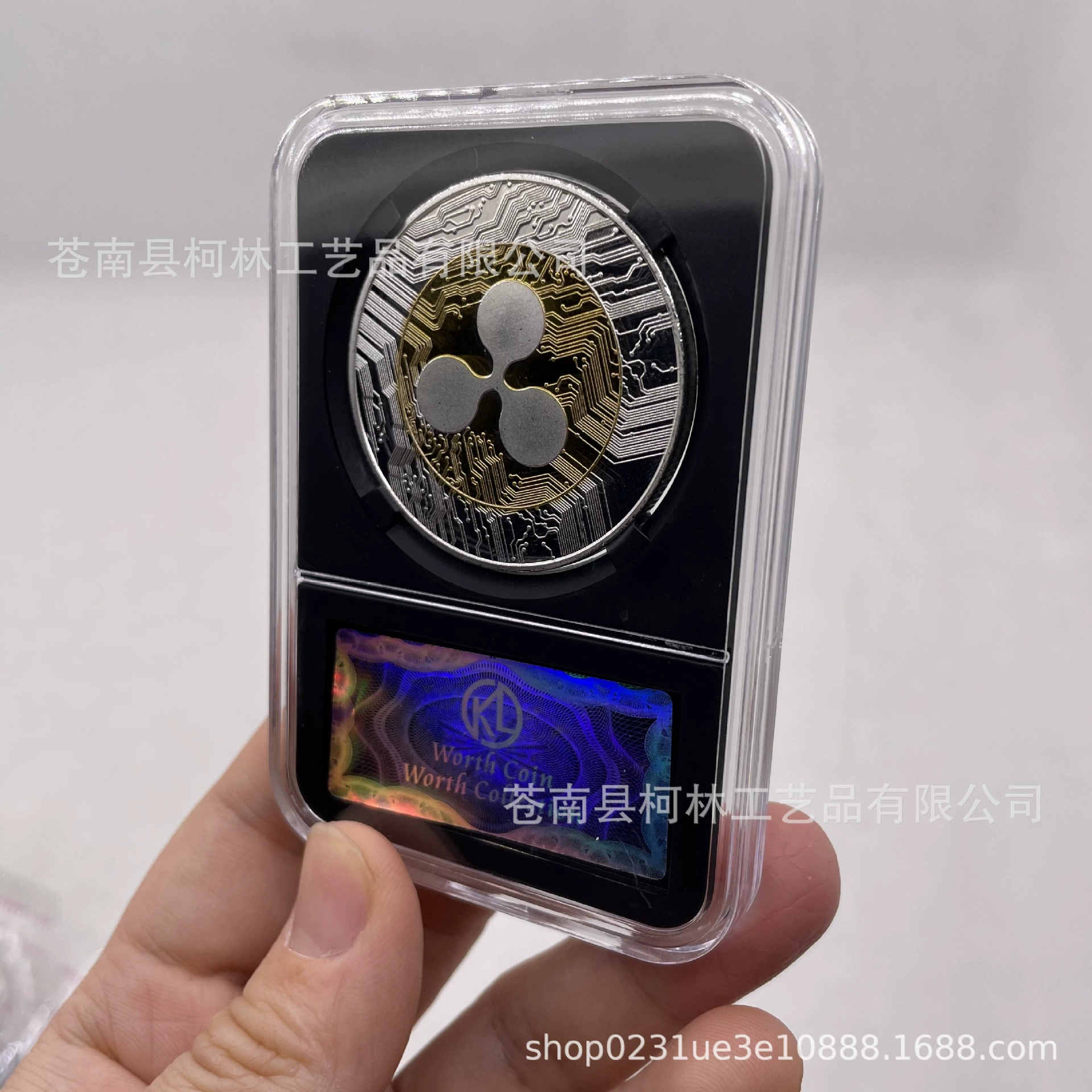  BTC XRP ADA ETH DOGECOIN металл против подделки оболочка цифровая виртуальная валюта коллекционная монета Биткоин