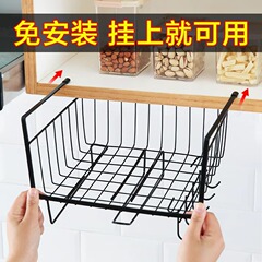 キッチン収納ラック、吊り戸棚、キャビネット吊り下げラック、寮用品ワードローブ、階層型収納ラック、フック付きテーブル下吊り下げバスケット