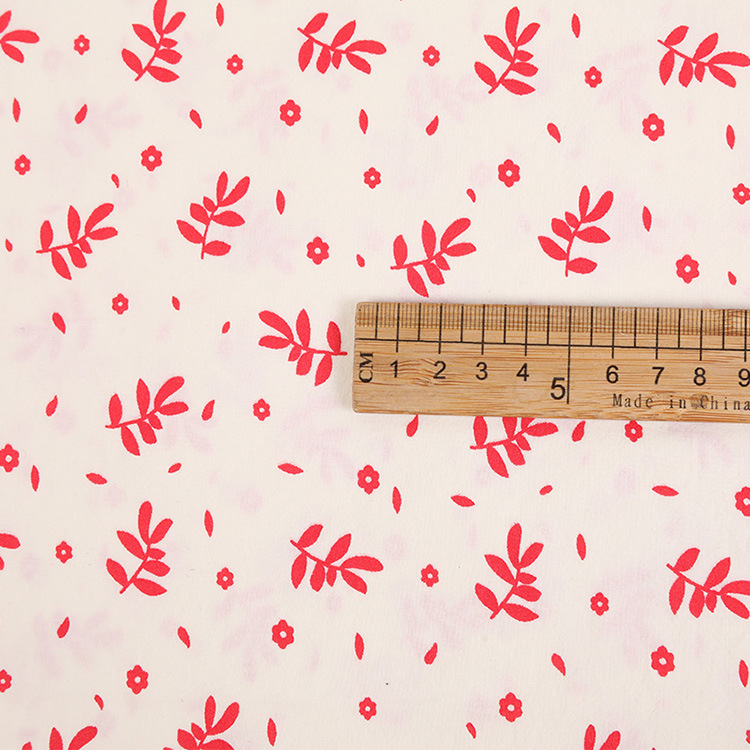 Diseñador impresa tejido 100% algodón impresa tela de esmalte