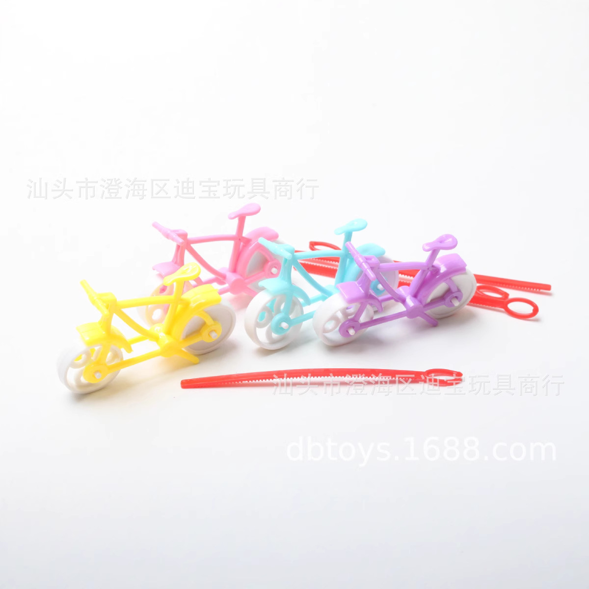 5.8厘米拉尺自行车55MM扭蛋玩具赠品