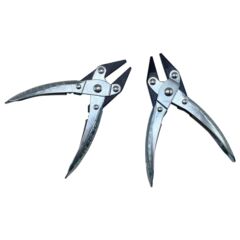 平行クランプ口平口スプリングジュエリー金工尖口平口はさみ金具アクセサリーペンチ