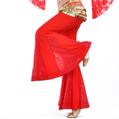 Dancer, fishtail pants, new belly dance clothing, practice clothes, pants, performance clothes, highlight crystal cotton