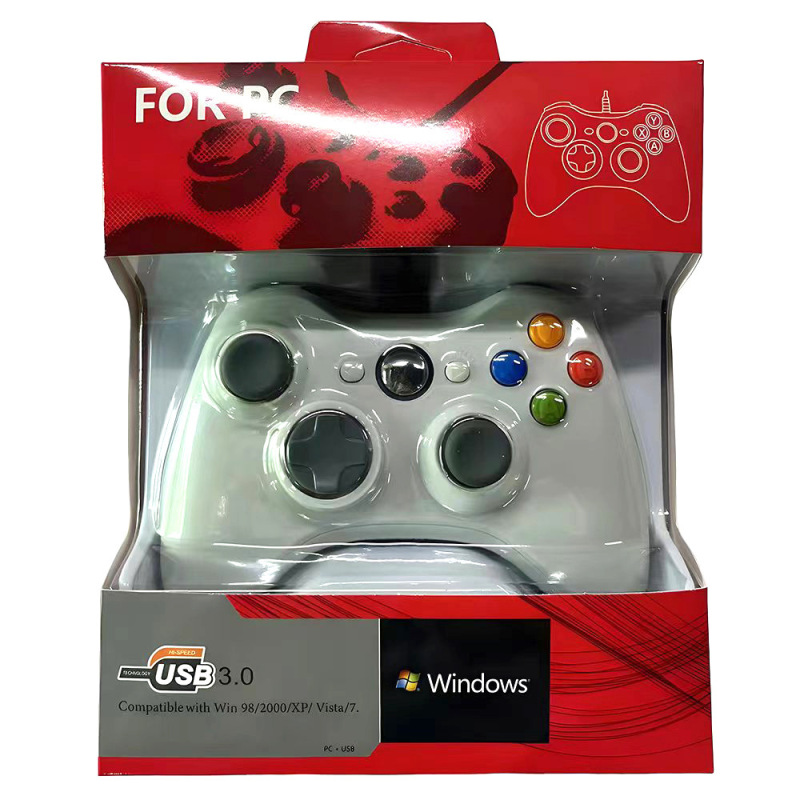 Xbox 360有線ゲームハンドルパソコンテレビ本体用振動PC/PS3/アンドロイドハンドル|undefined