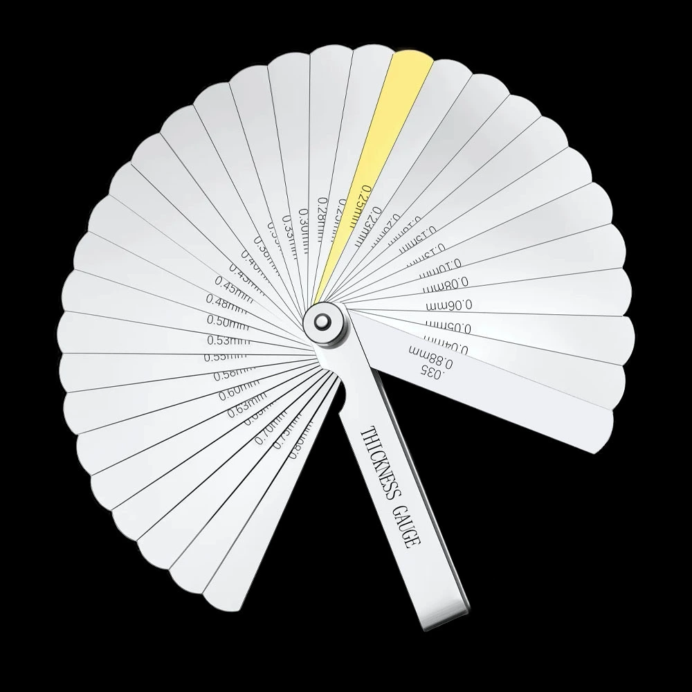 Трансграничный 32 таблеток толщины комбинированная пробка линейка интервала 0,04-0,88 мм