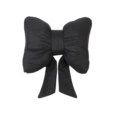 Headrest Neck Pillow Creative Cotton: Headrest - fine-linen-bow-ribbon-waist-black