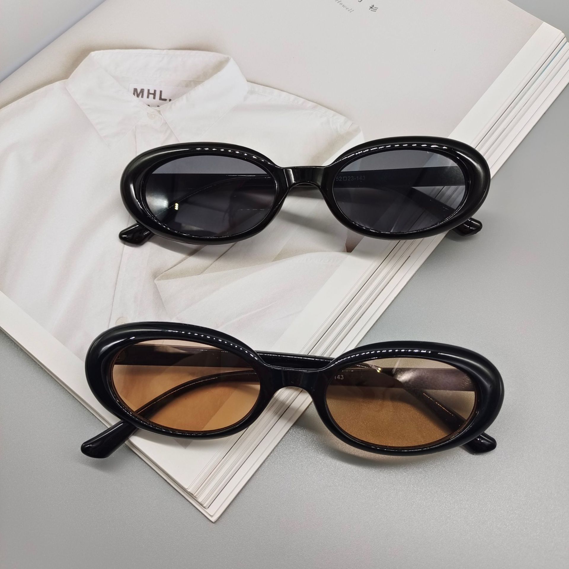White, Green, Champagne, Yellow, Black Color Elegant Glam Hip-Hop UV400 Protection Women's Sunglasses