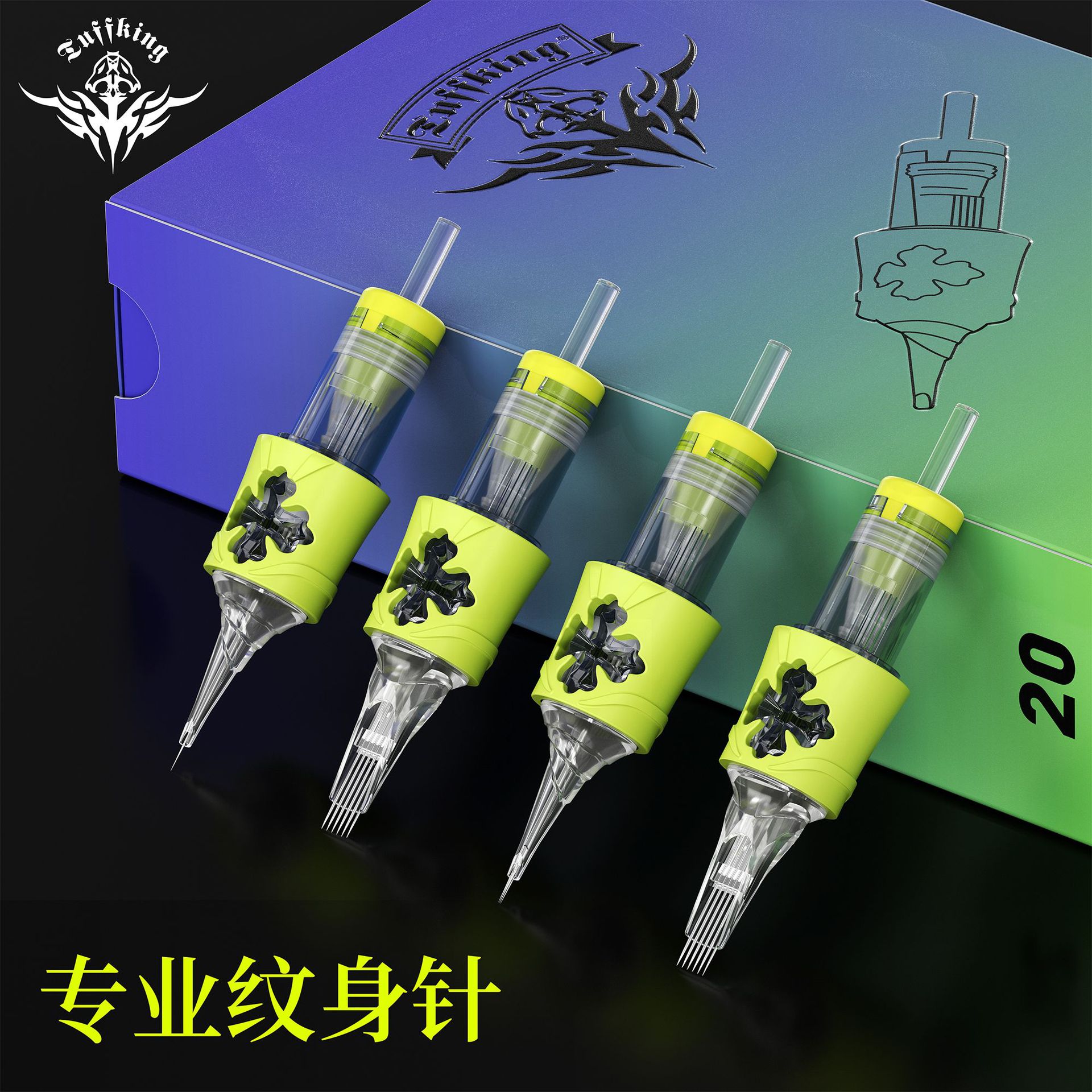 Nueva aguja integrada de tatuajes de alta calidad, aguja de tinta ruiling, aguja de goma, equipo de tatuajes desechables, tatuaje, consumibles de niebla