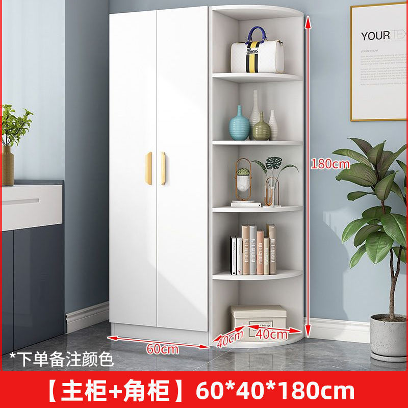 衣柜对开门家用卧室简易出租房用小户型板式柜收纳柜子网红挂衣橱|undefined