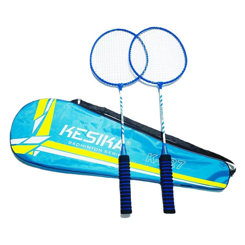 Ракетка для бадминтона двойная ракетка прочные 2 ракетки высокоэластичная впитывающая пот King Foam Нескользящая ракетка для бадминтона цельная доставка