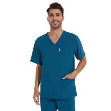 W 76739 V Neck Thin Scrub Top Set for Men and Women ����ϴ��
