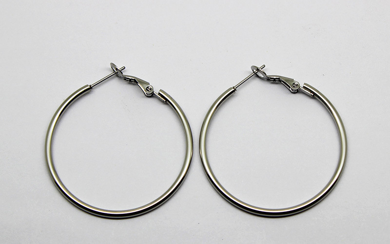 1 Pair Simple Style Geometric Plating Stainless Steel Earrings display picture 19