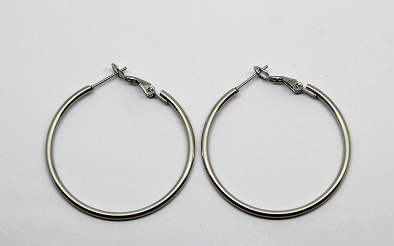Simple Style Geometric Stainless Steel Plating Earrings 1 Pair