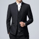 Cross-border E-commerce 2024 New Korean Slim-fit Zhongshan Suit suit Men's Wedding Dress Three-piece Set