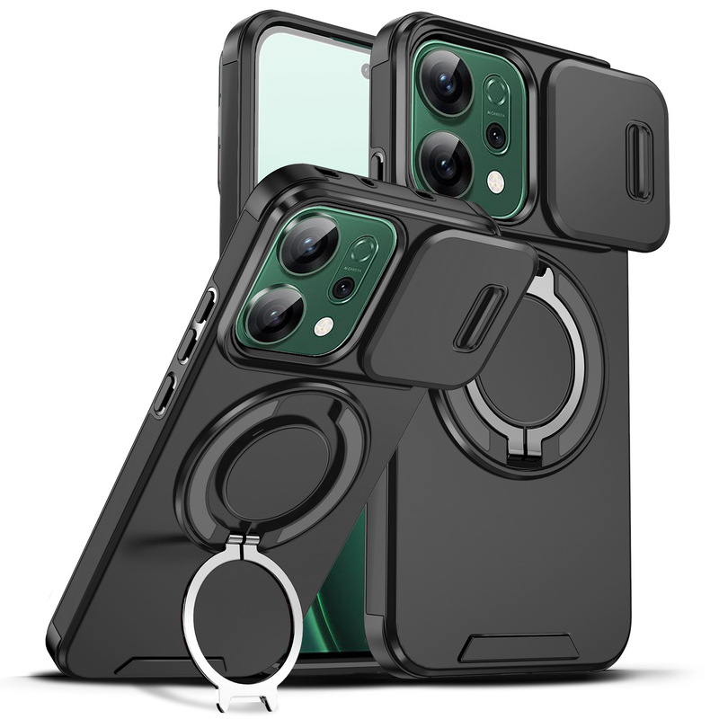 Suitable for Oppo Reno16Pro Phone Case, Reno15 Sliding Window Stand, Reno14 Anti-Drop Protective Cover Suitable for Oppo Reno16Pro Phone Case, Reno15 Sliding Window Stand, Reno14 Anti-Drop Protective Cover