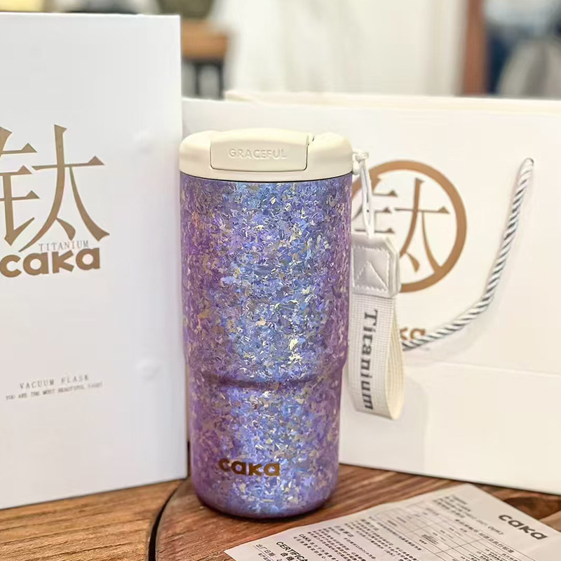 新型純チタンコーヒーカップ保温ダブル飲料カップ随行高颜値携帯車載ギフトボックス包装カスタムロゴ|undefined