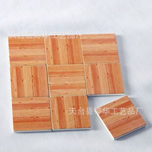 Mini Toy Doll Living Room House Simulation Wooden Floor Tile Imitation Porcelain Kitchen Room Bedroom Bathroom Miniature Decoration