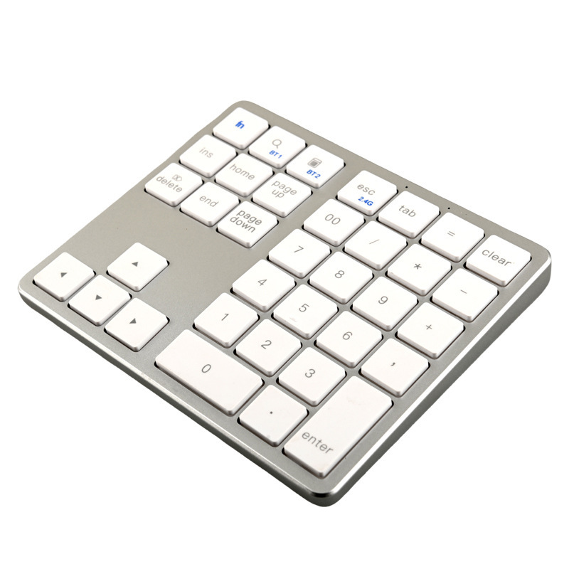 Nuevo producto caliente 35 teclado digital dual-modo teclado inalámbrico silencioso de oficina portátil compatible con computadora móvil Bluetooth