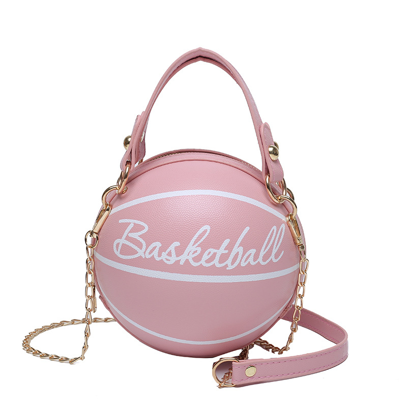 Bolso de baloncesto personalizado con cadena de letras para mujer, bolso de hombro sencillo de estilo extranjero coreano a la moda, novedad de 2024