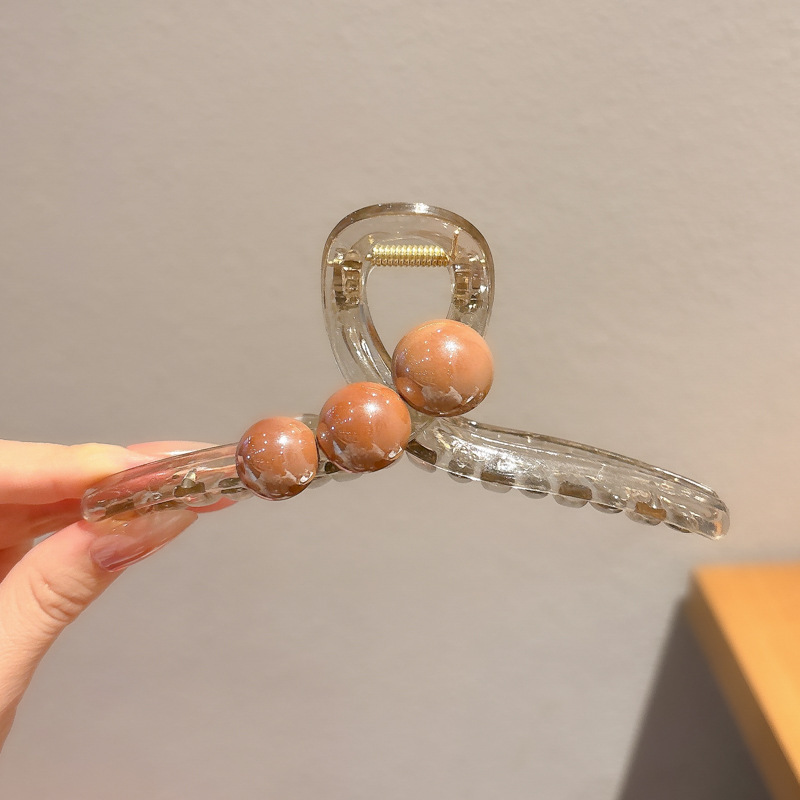 新しいスタイルのヘアクリップ、女性用、髪の量が多い方にも最適、おしゃれでファッショナブルな中型シャーククリップ、日常使いに万能なヘアアクセサリー|undefined