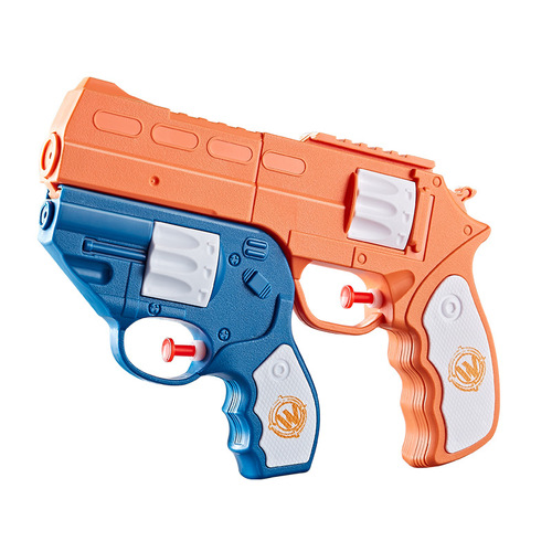 Children's push-type water gun, detachable double gun, internet celebrity beach play, parent-child interactive toy wholesale