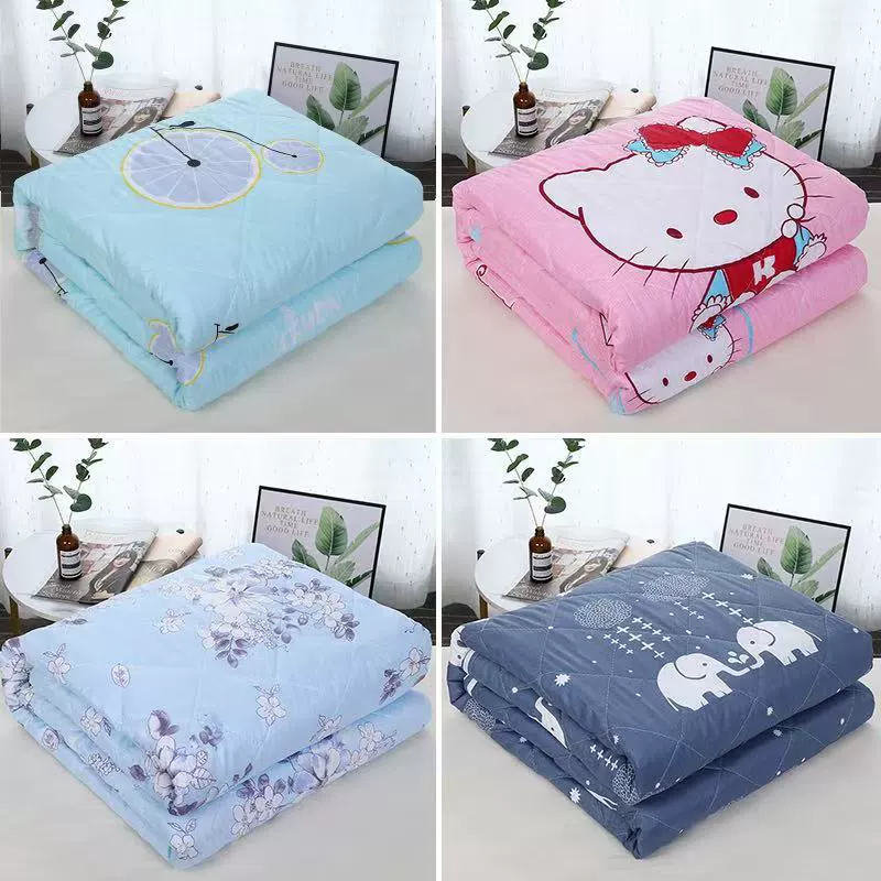 Новое одеяло с кондиционером, летнее, двойное, летнее, тонкое стеганое одеяло в общежитии для взрослых и студентов