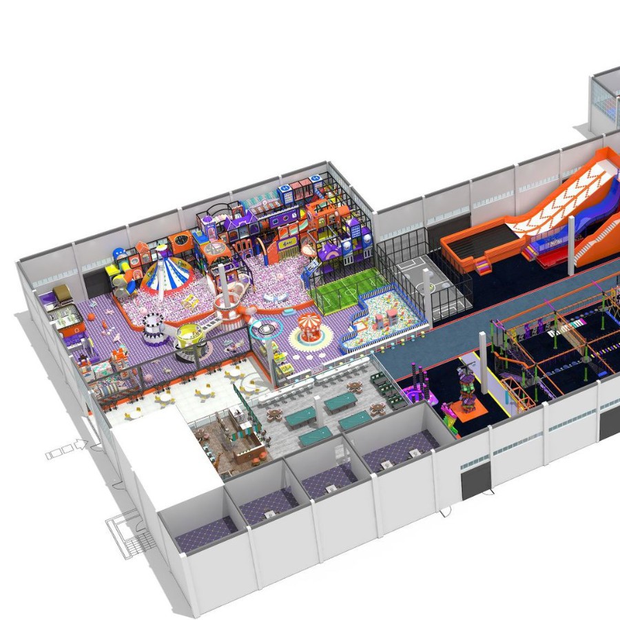 大型淘气堡儿童乐园室内蹦床商场小区游乐场设备娱乐亲子设施厂家
